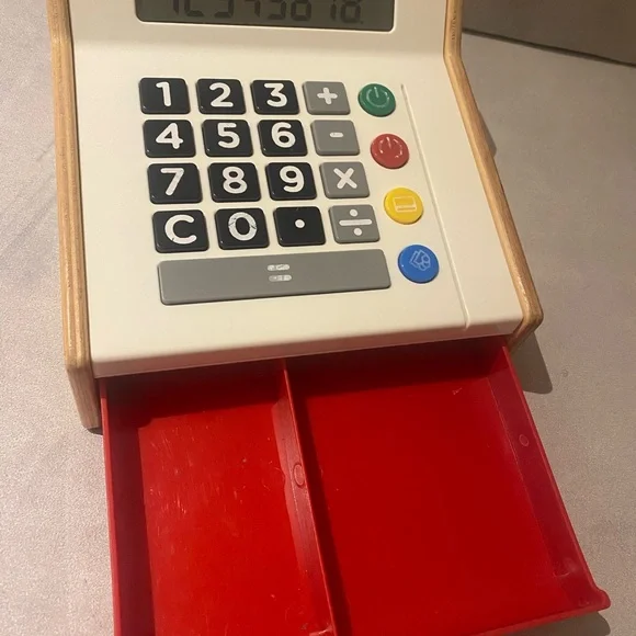 *SOLD* Wooden Toy Cash Register - Picture 4 of 6